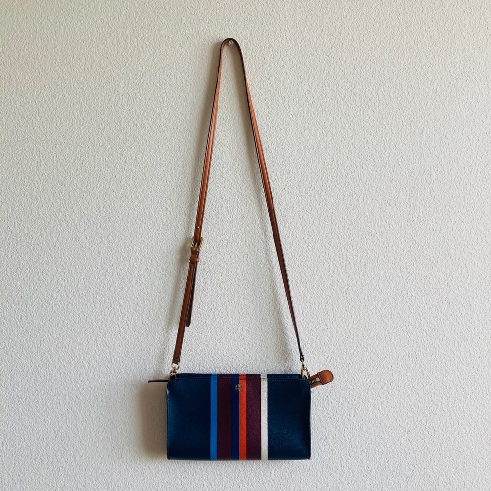 Tory Burch Stripes Crossbody Bag